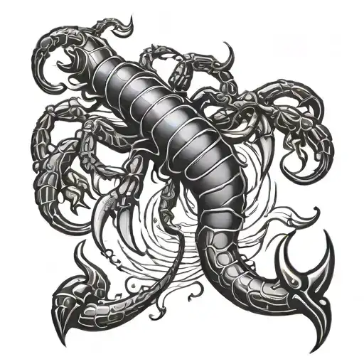 A Fishing Hook Morphing Into A Scorpion Stinger