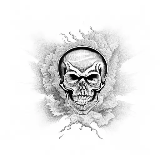 Flaming Skull 999 Juice Wrld