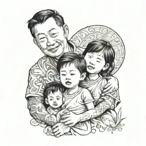 Father Ang Son Daughter