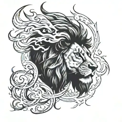Lion Breathing Fire