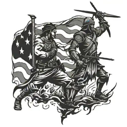 Battle For Freedom Standing Side