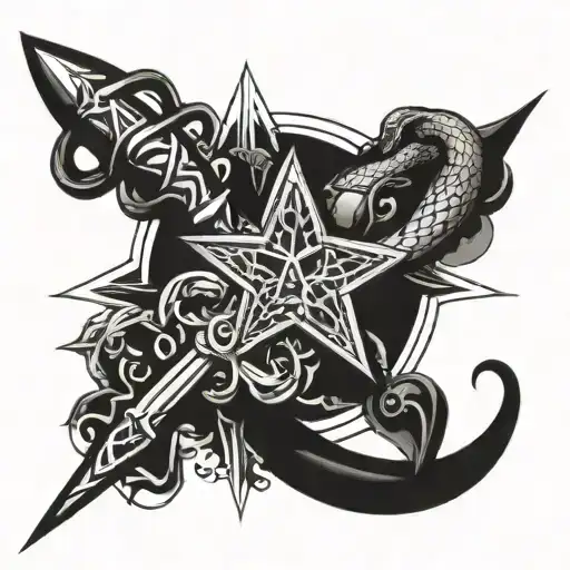 Snake Dagger David Star