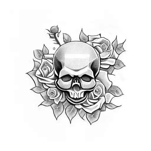 Skull And Roses Time Family