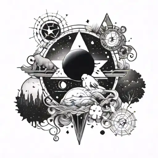 Incorporate Symbols Of Family And Friends Into A Cosmic-themed Tattoo Inspired By Traveling
