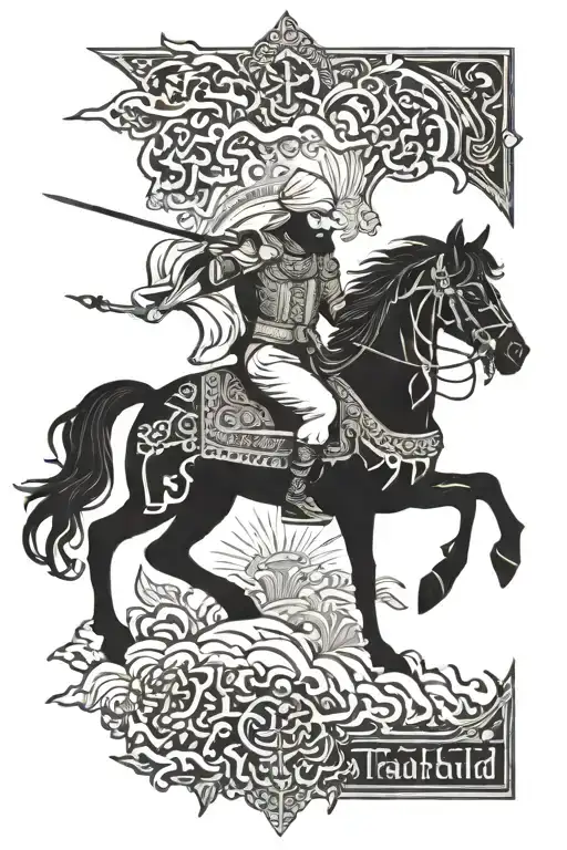 Takht Jamshid Tattoo With Farvahar And A Persian Quote