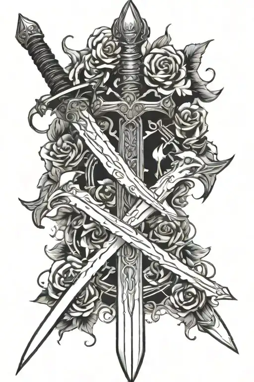 Sword Surrounded By Dark Aura