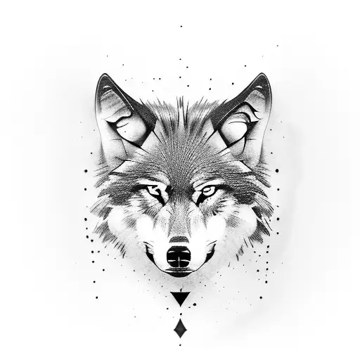 Wolf Half Face