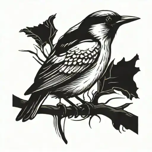 If It Flies It Spies Bird Perched