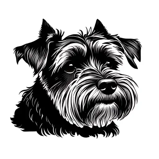 Black Schnauzer Silhouette