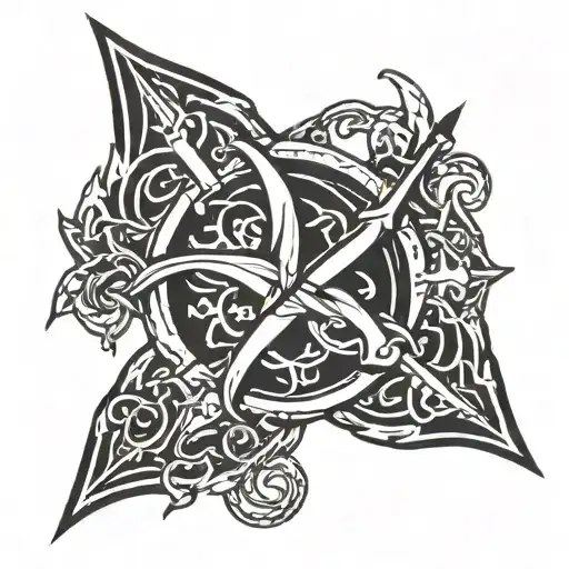 Trident And Kaizen Symbol