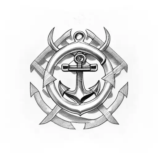 Anchor With Roman Numbers