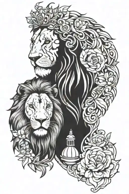 Lion And Virgin Mary