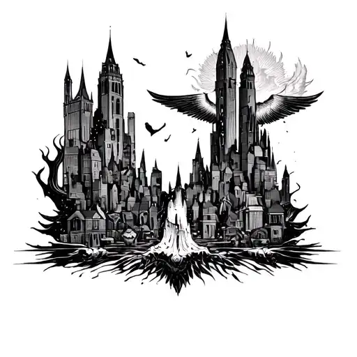 Heaven A City And Hell