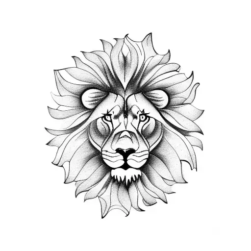 Lion Flowers Clock