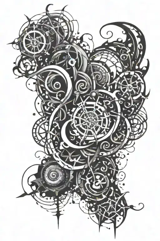 Draw The Word Chaos In An Abstract