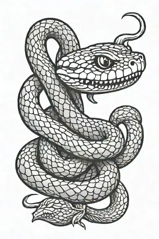 Snake Holding A Raspberry