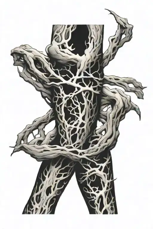 Black Veins Going Up Arm Sleeve