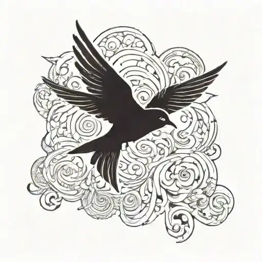 Commonswift Flying Bird