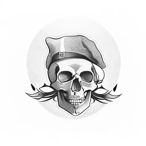 Skull With Italian Mafia Hat