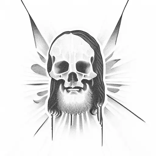 Jesus With Verse And Crosses