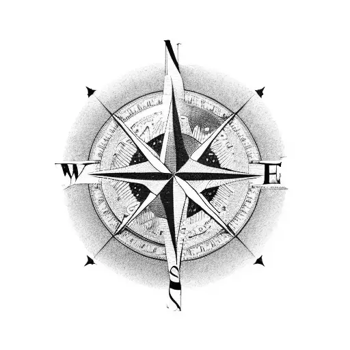 Compass American Flag 1796 Eagle