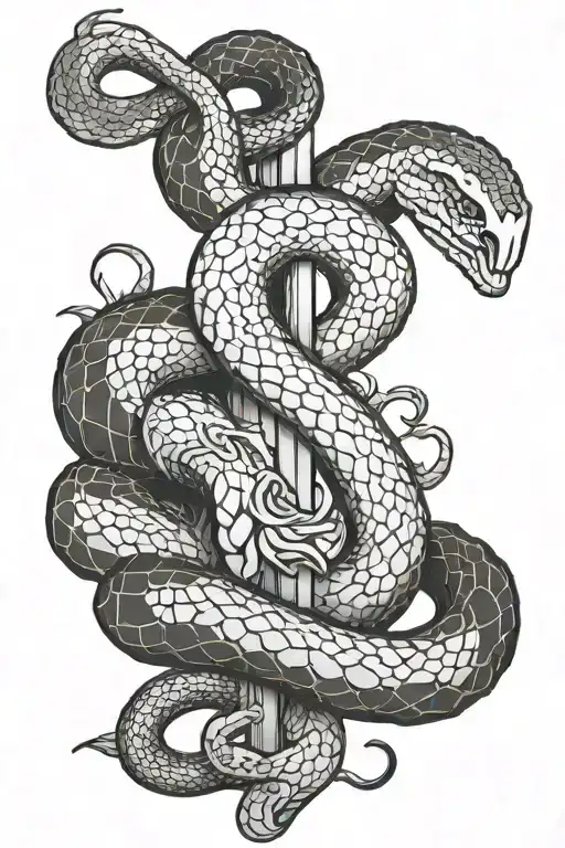 Snake And A Cross