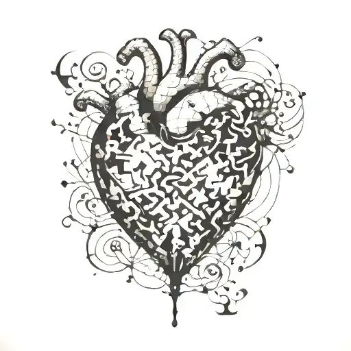 Puzzle In The Shape Of A Heart