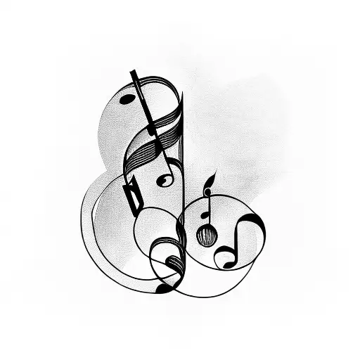 Music Notes And Plants