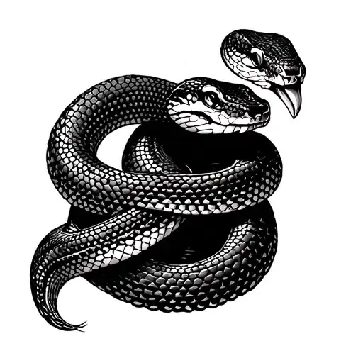 Snake Envolving The Left Leg