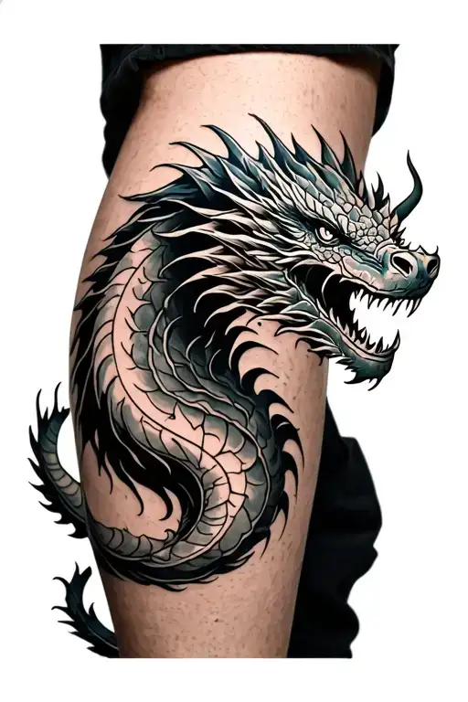 Dragon On The Leg