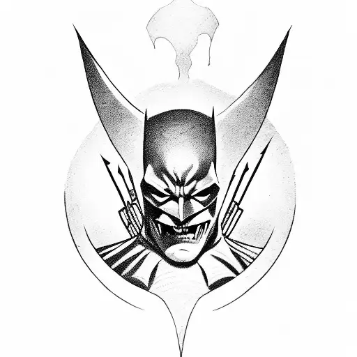 Batman Who Laughs As The Tarot Card Hangman