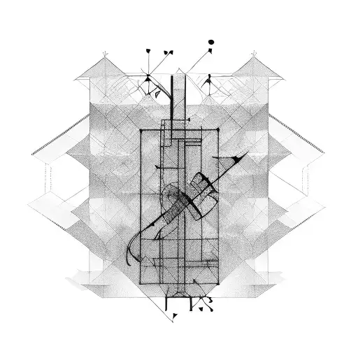 Architectural Blueprint Of A Music Studio