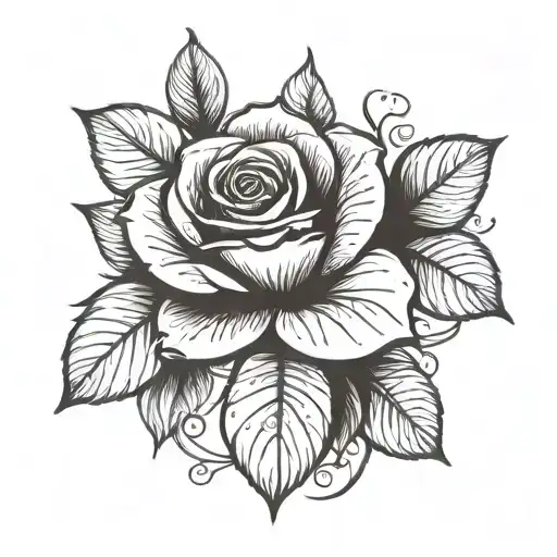 Yokshire Rose Logo And Eucalyptus Gum Leaves