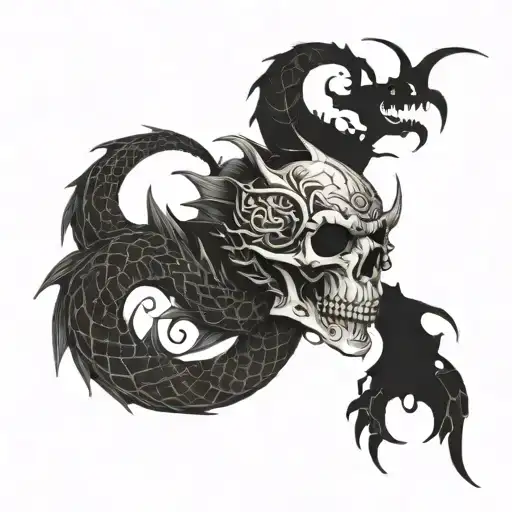 Dragon With A Skull O Chest