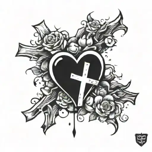 Cross And Broken Heart