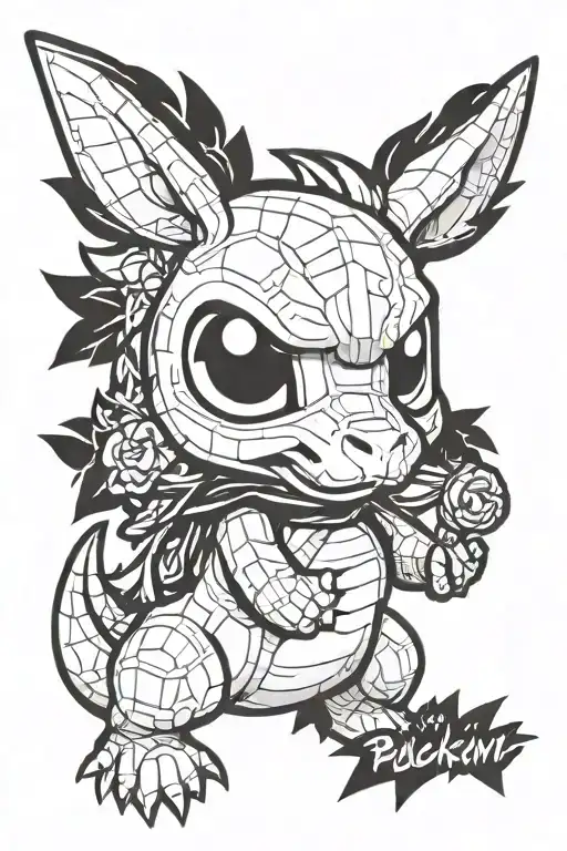 Cubone Pokemon With Sans Mask