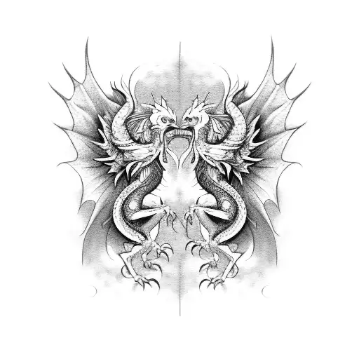 Dragon And Rooster Fighting