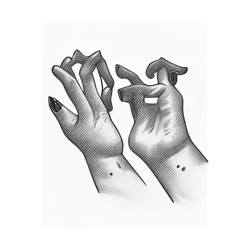 Male Hand Holding Young Girl Hand