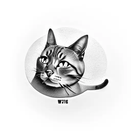 Weight Plates Forming A Cat Silhouette