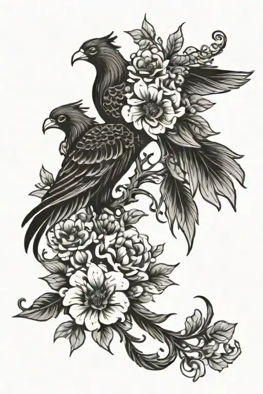 Flowers And Phoenix