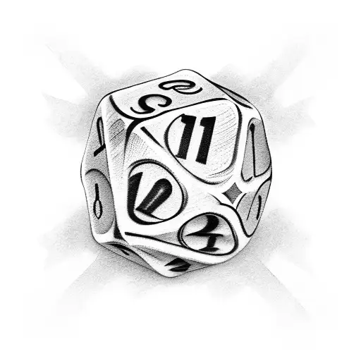 Dice Showing Number 12 And Number 3