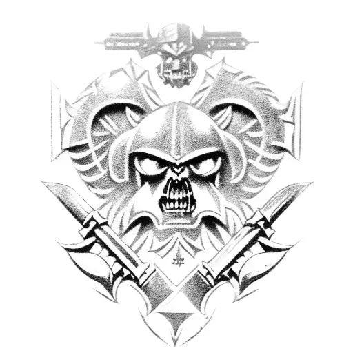 Warhammer 40K Ultra Marines Fighting Chaos Marines