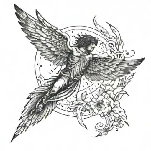 Icarus Tattoo With More Hidden Details