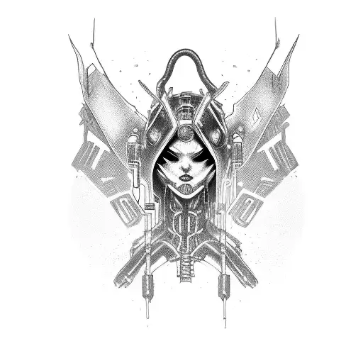 Cyberpunk Demon Girl