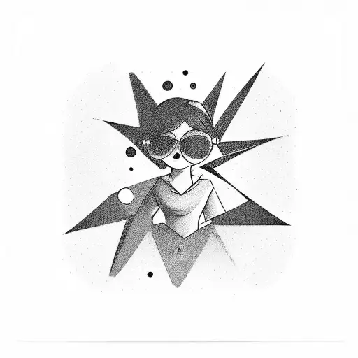 A Girl Sitting Sideways On A Planet