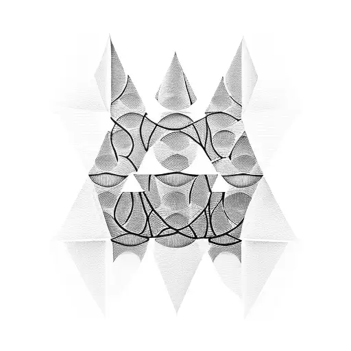 Chess Pieces Arranged In An Optical Illusion Pattern