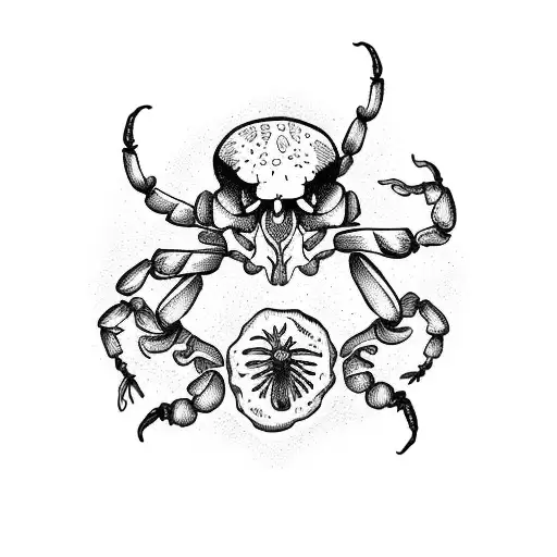 Scorpion Skeleton Growing Psychedelic Mushrooms