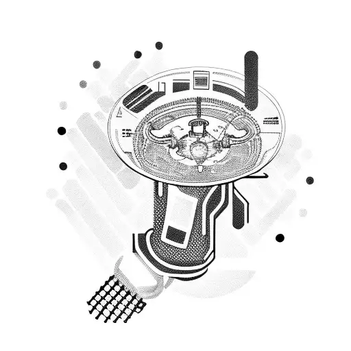 A Futuristic Robotic Arm Holding A Coffee Cup With Circuitry Patterns Inside The Cup