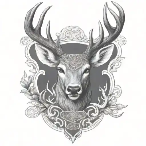 Celtic Deer Head