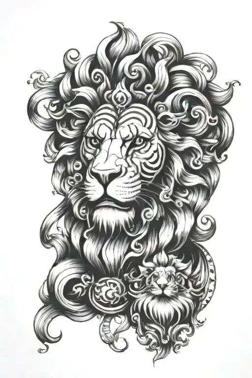 Lion Clown Tattoo